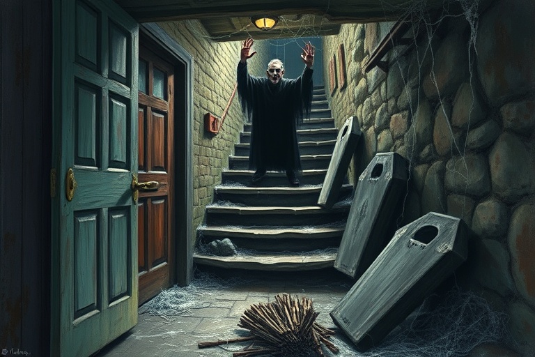 A DARK AND GLOOMY CELLAR